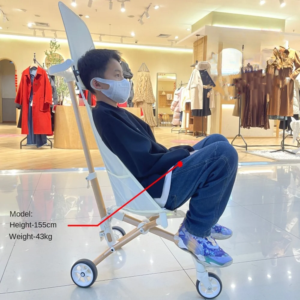 Poussette de voyage légère confortable pliable à 4 roues pour bébé 18 ans haute qualité sécurité pratique