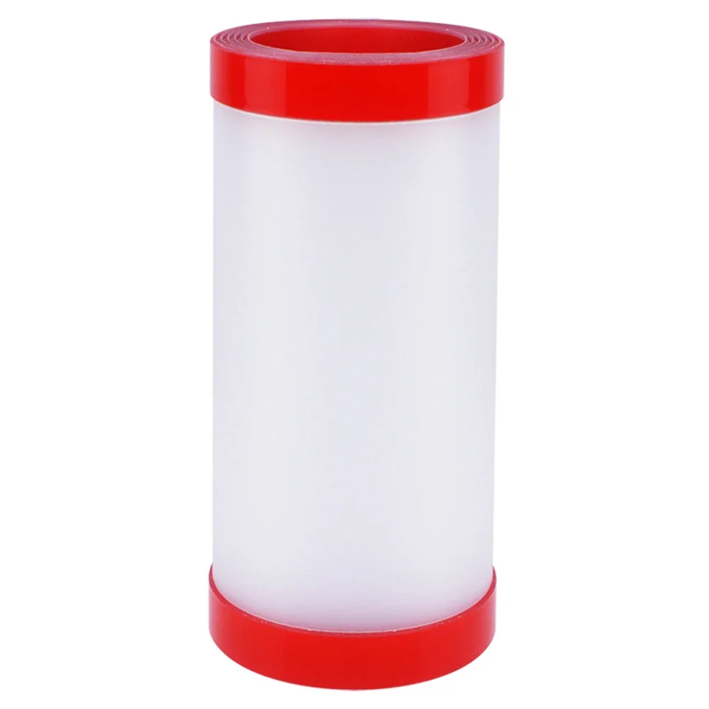 Conteneur plastique transparent à couvercle rouge rangement