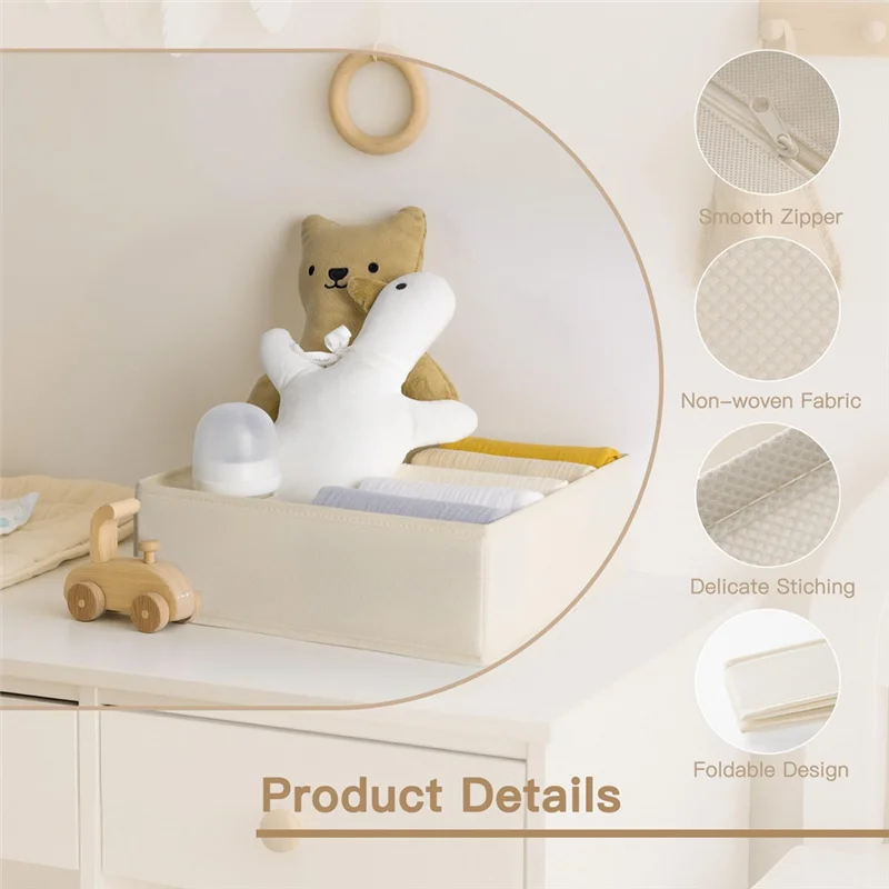Organisateur de rangement pour vêtements bébé tiroir pliable chambre bébé rangement vêtements et jouets design