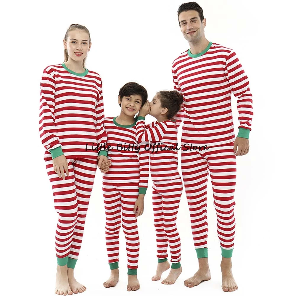 Ensembles de pyjamas de Noël assortis pour la famille, vêtements de nuit pour enfants, bébé, colonne vertébral