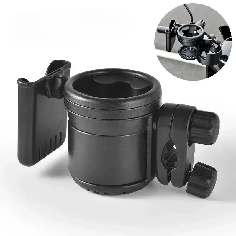 Portegobelets multifonctionnel pour poussette bébé cup holder antidérapant 360° support téléphone et café