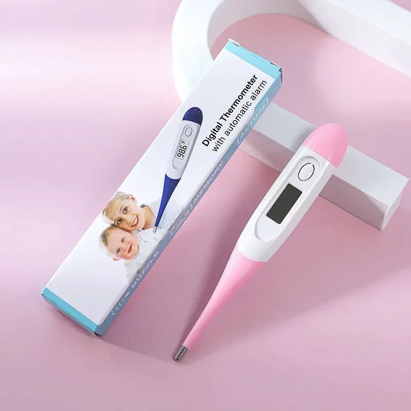 Thermomètre numérique avec alarme automatique pour bébé et adulte mesure de température buccale et aisselle de