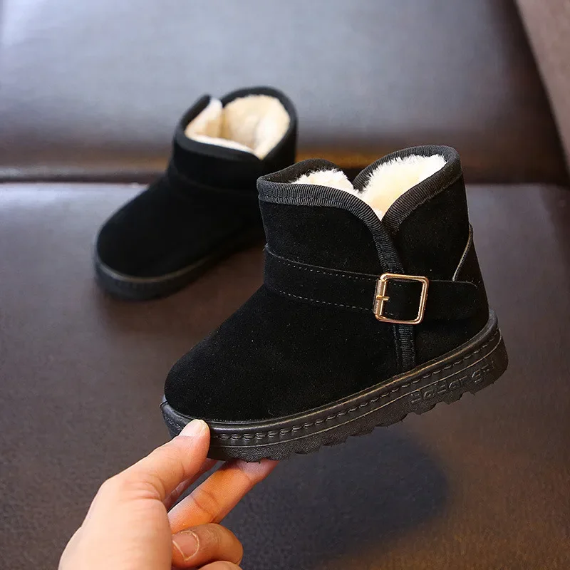 Bottes de neige enfants antiglisse mode décontractée ZYCZWLPU cuir