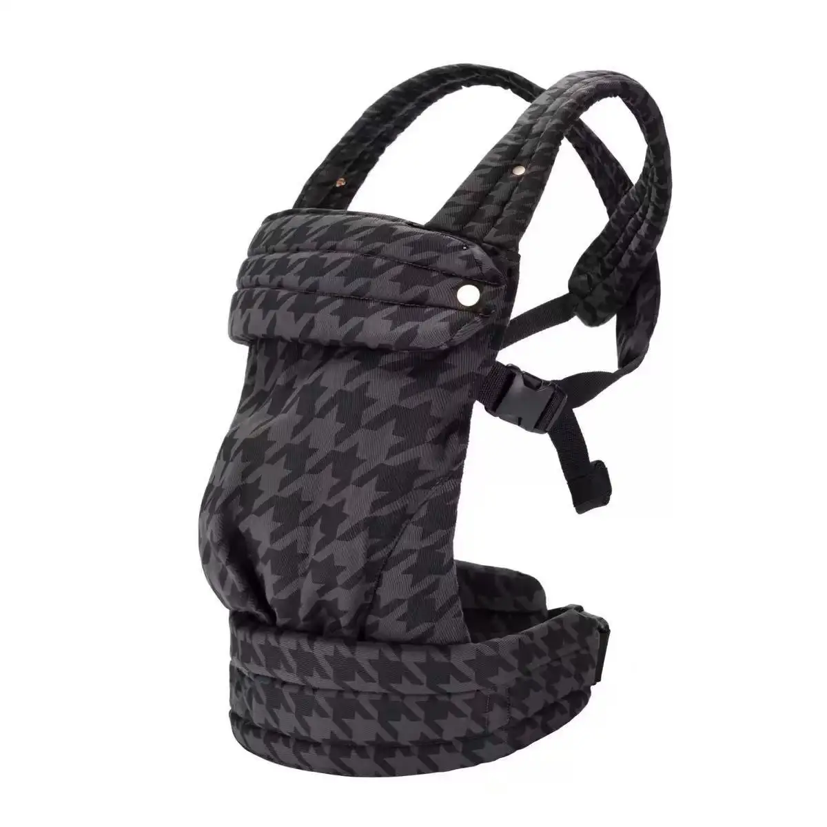 Portebébé ergonomique noir pieddepoule sécurité confort nouveauné enfant poussette accessoire portage bébé sac