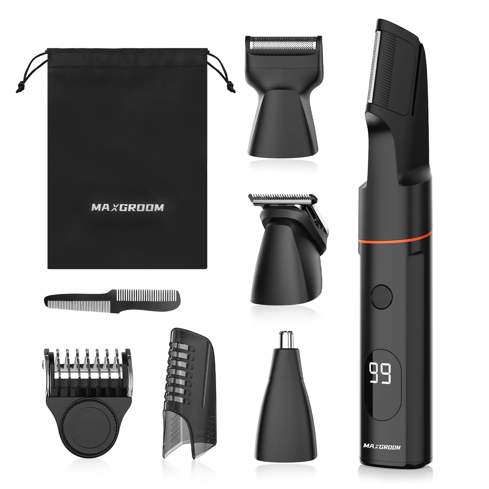 MAXGROOM Tondeuse à Poils Multifonctionnelle Rasoir Électrique 4 en 1