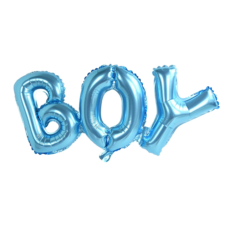 Ensemble ballons lettre aluminium naissance garçon fête naissance Sexe révélation déco anniversaire bébé fille