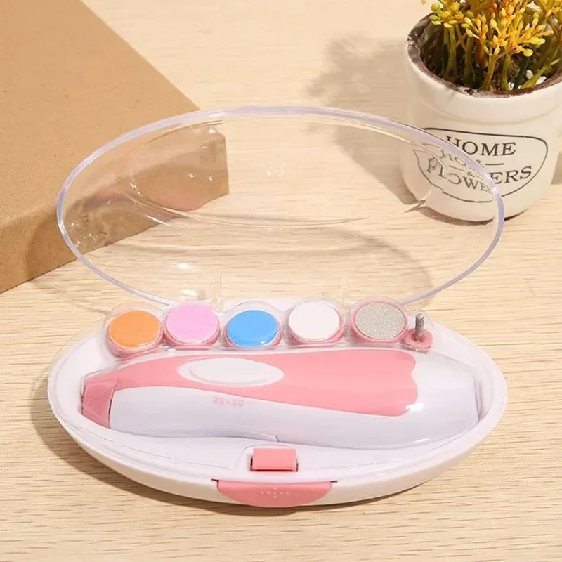 Coupe-ongles électrique multifonctionnel pour bébé, ensemble d'outils de manucure, soins pour bébé, lime à ong