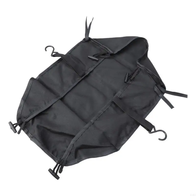 Sac d'organisation de poussette portable Oxford noir pour accessoires bébé nouveaunés et nourrissons Oversized