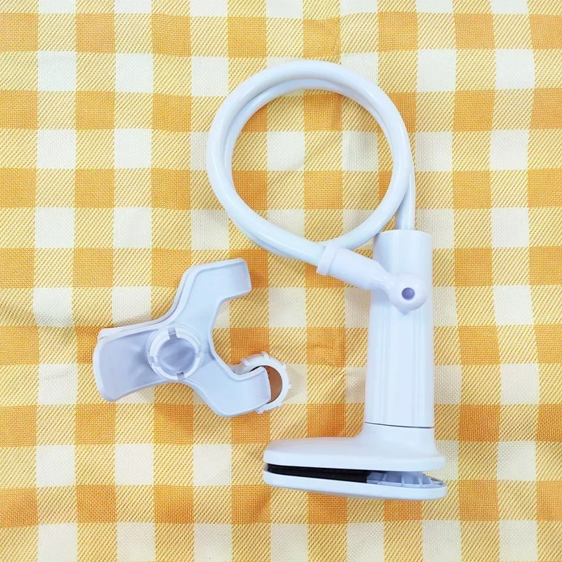 Support caméra universel ajustable pour moniteur bébé fixe sur berceau bras long design sécuritaire blanc