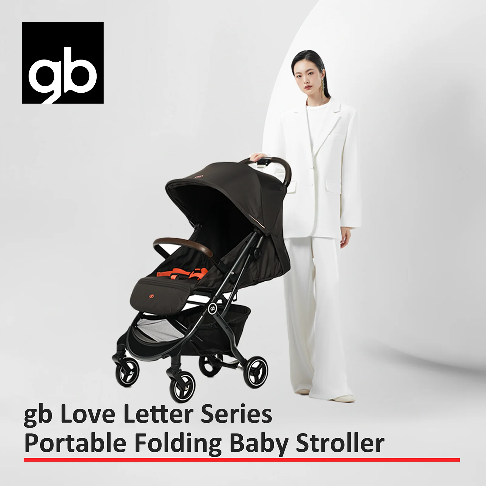 Poussette bébé pliable légère gb siège inclinable amortisseurs toutterrain freinage lié harnais 5 points porta
