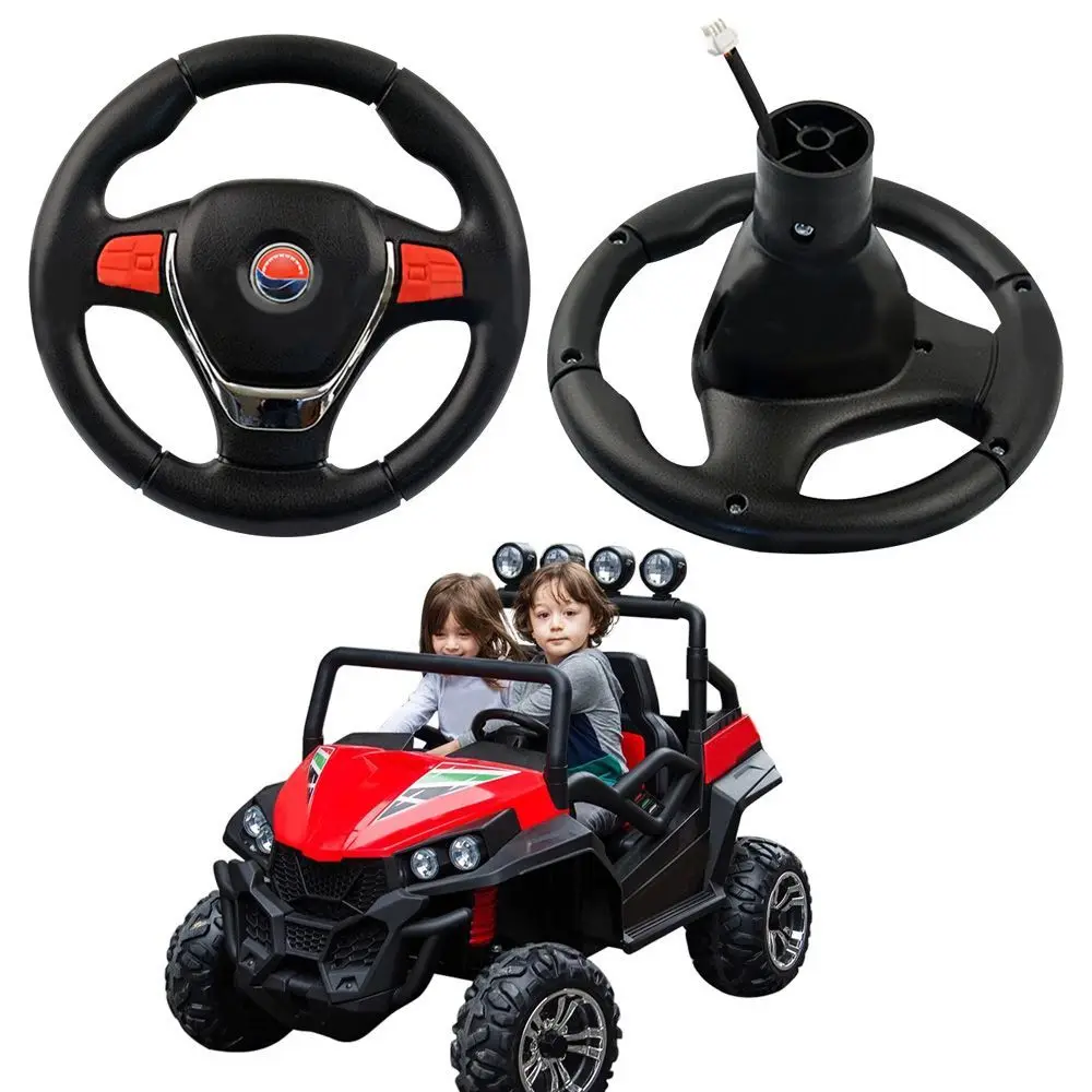 Volant de voiture électrique pour enfants jouet éducatif accessoire poussette version toutterrain musique S238