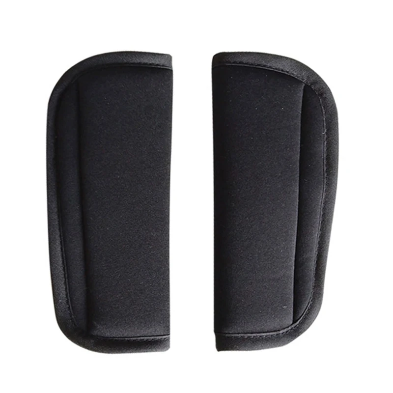 Coussin protection épaules poussette bébé housse sangle confort universel polyester texture élastique noir