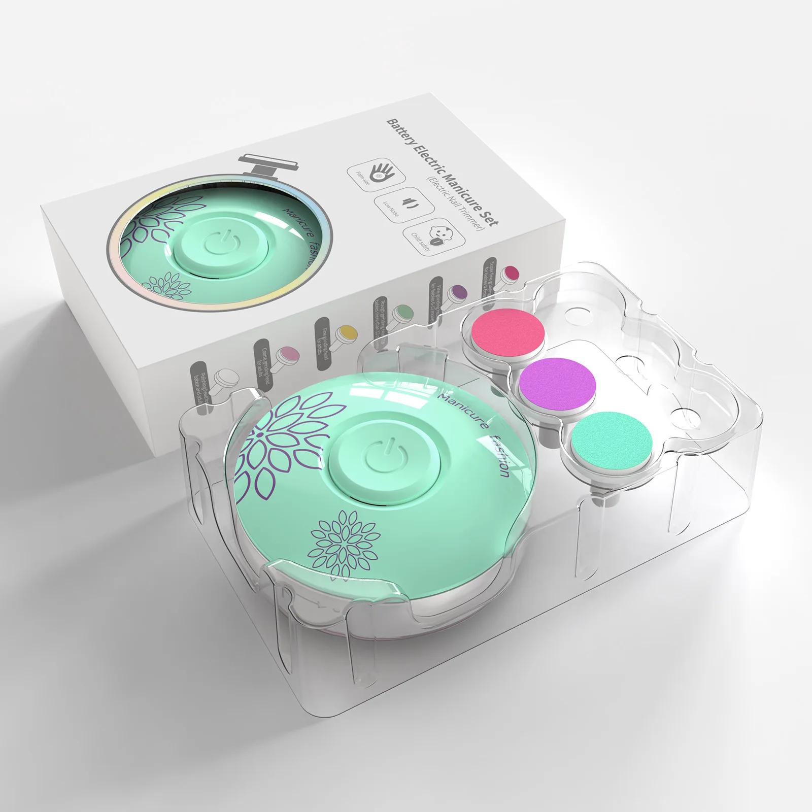 Coupe-ongles électrique pour bébé, outil de polissage des ongles pour enfant, coupe-ongles pour nouveau-né, Ki