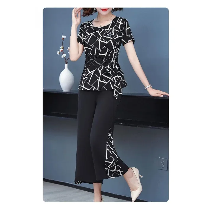 Ensemble vêtements assortis mèrefille été 2024 mousseline manches
