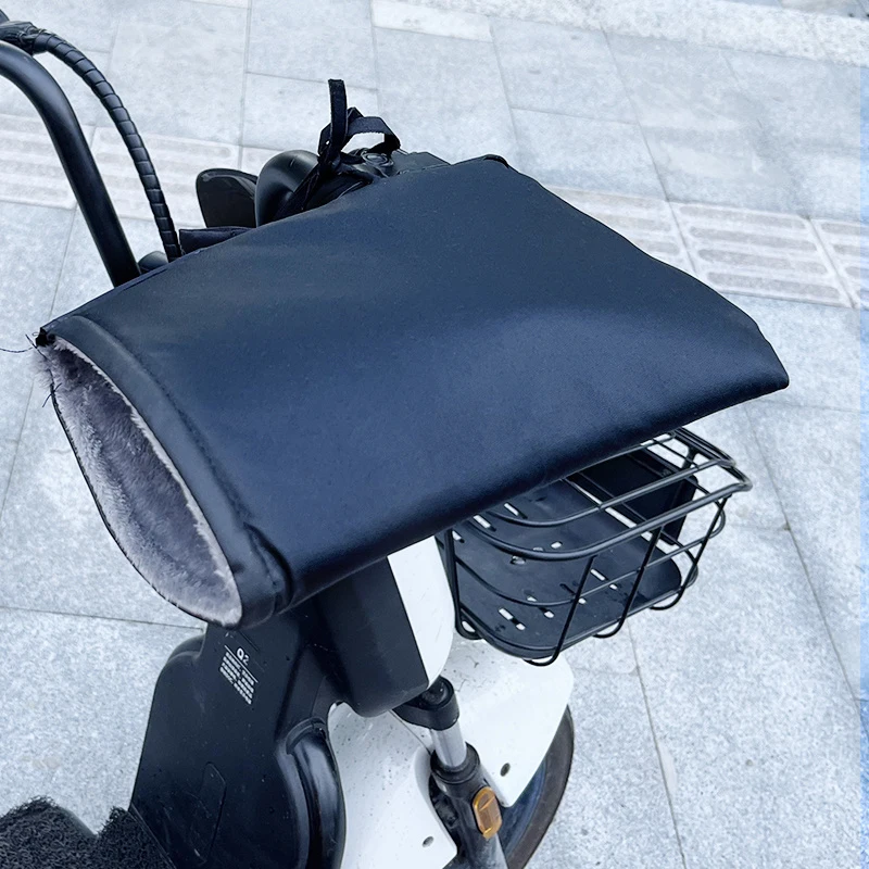 Manchons de guidon chauffants imperméables équipement d'hiver pour moto vélo scooter gants chauffants couvertu