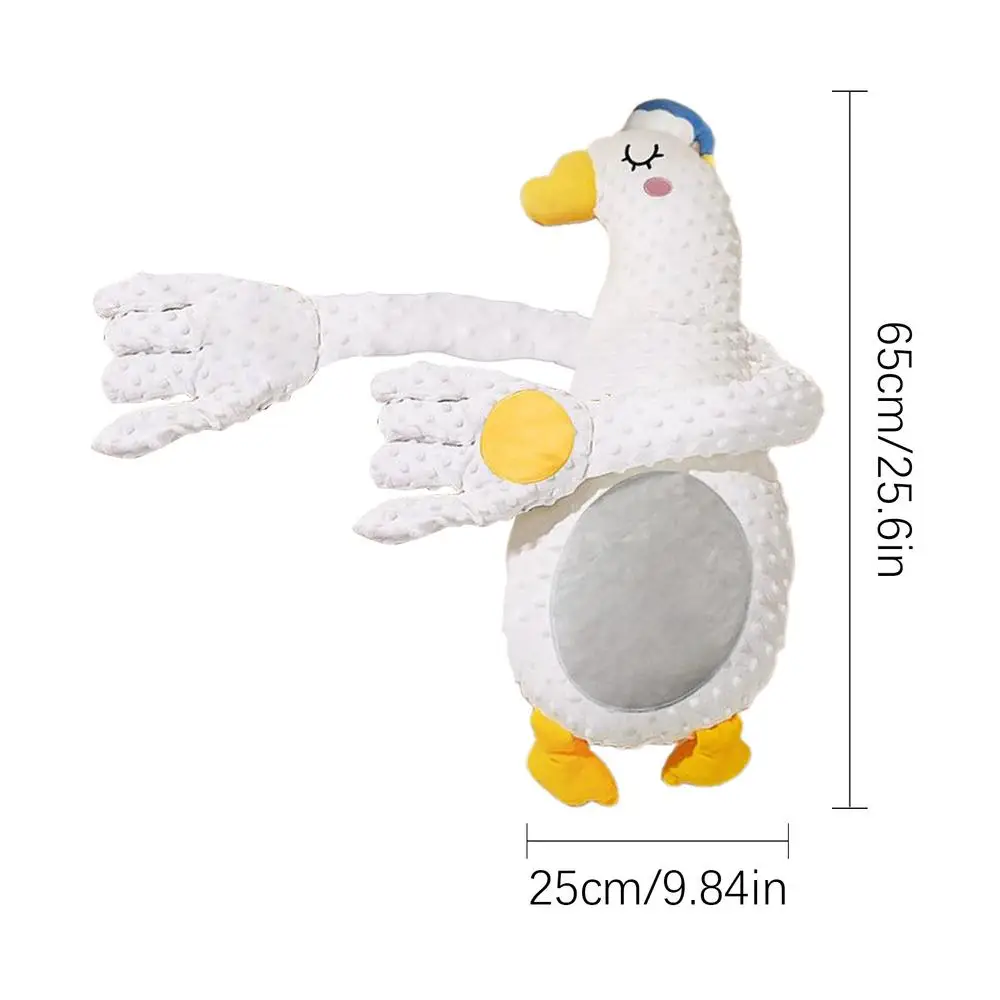 Coussin peluche canard bébé jouet apaisant oreiller déco chambre enfant accessoire confort bébé textile doux s
