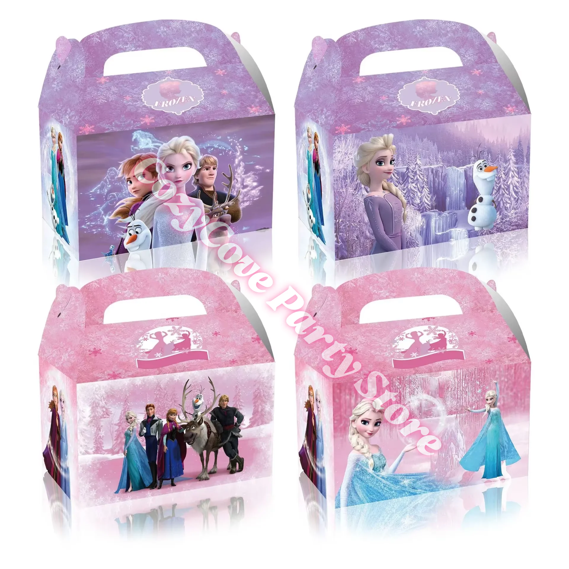 Boîte à goûter Frozen Disney Elsa Anna Olaf 3D personnages cadeau