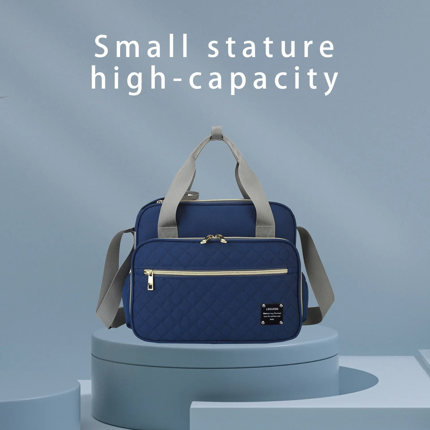 Sac à couches grande capacité messager sac de voyage style moderne étanche multifonctionnel maternité poussett