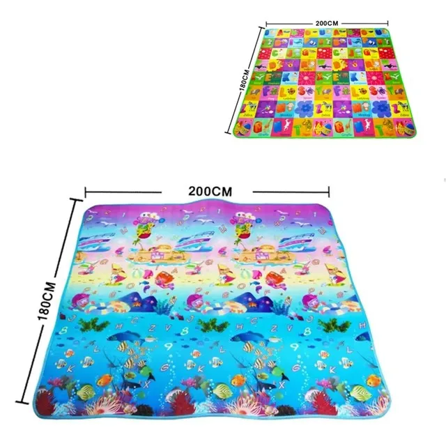 Tapis de jeu bébé en mousse Eva puzzle éducatif design ocean letters matériau sécuritaire développement cognit
