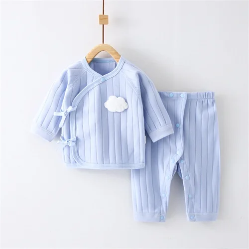 Ensemble veste et pantalon pour bébé 06M printempsautomne light blue