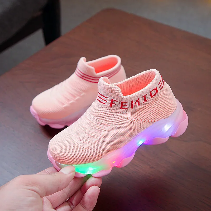 Baskets LED enfants filles garçons 13 ans confort antiglissante