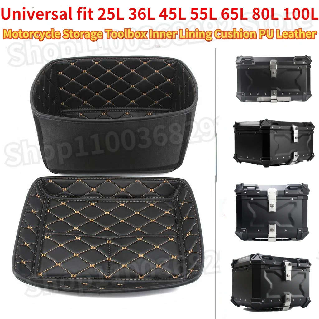 Pour 28L 36L 45L 55L 65L 80L 100L boîtier de coffre en alliage d'aluminium doublure boîte à bagages conteneur 