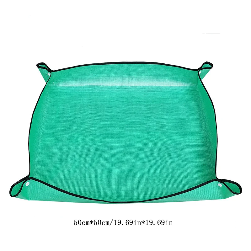 Tapis de plantation portable camping piquenique jardinage étanche pliable 50x50cm tapis de reprise de plantes