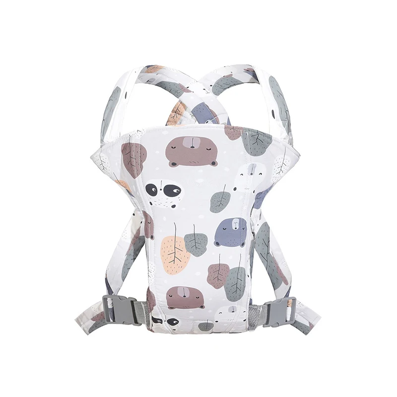 Portebébé multifonctionnel ergonomique tabouret horizontal porte avant respirant ajustable bébé 015 kg motifs 