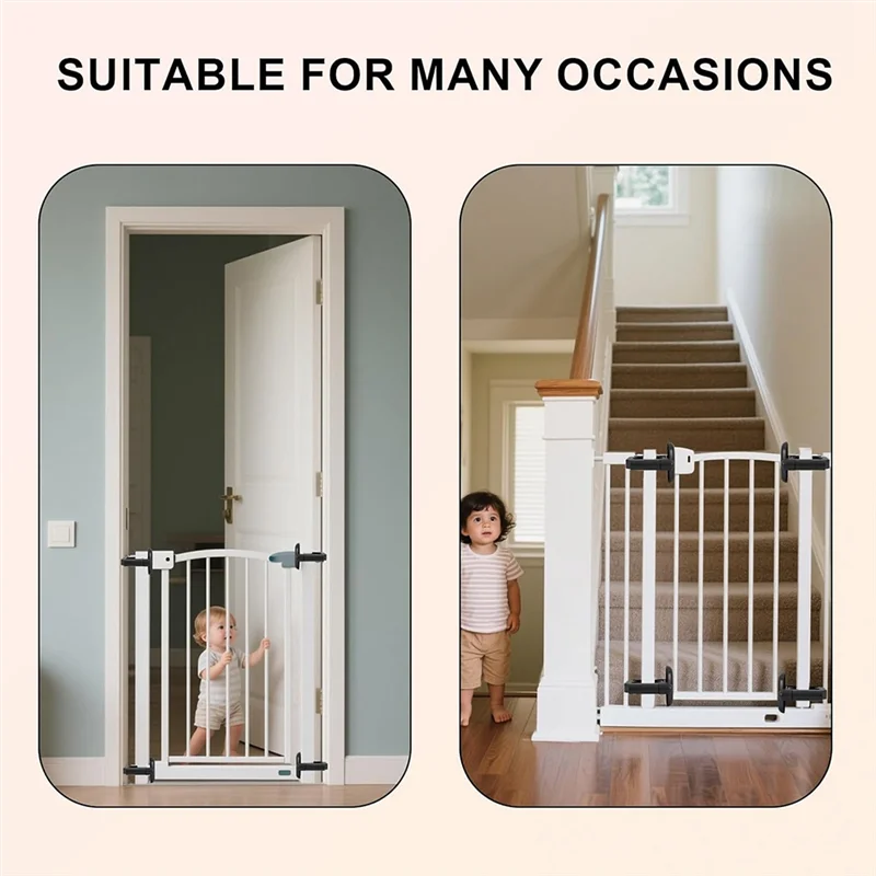 Barrière de porte bébé adaptateurs universels sans perceuse Sécurité escalier Design moderne Fixation facile A