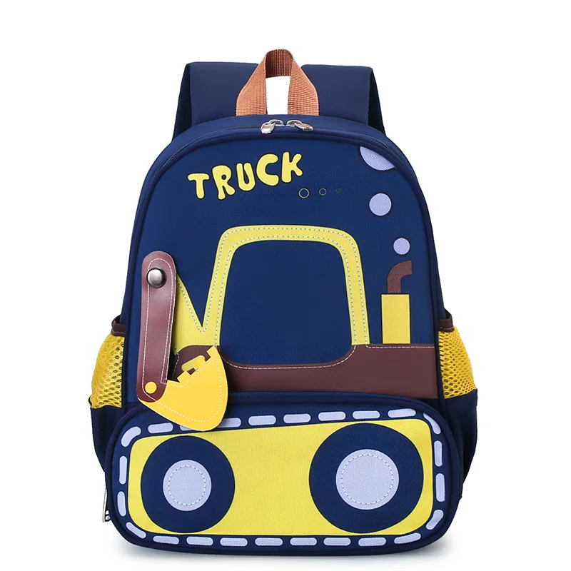 Sac à dos école enfant camion construction 25 ans confortable résistant tissu synthétique motifs animaux