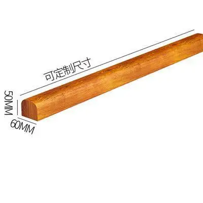 Main courante en bois adaptative pour intérieur extérieur balcon