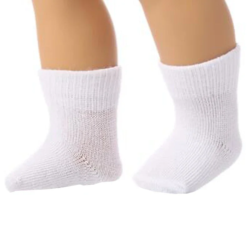 Chaussettes pour poupée bébé 40cm accessoire jouet fille 18 pouces