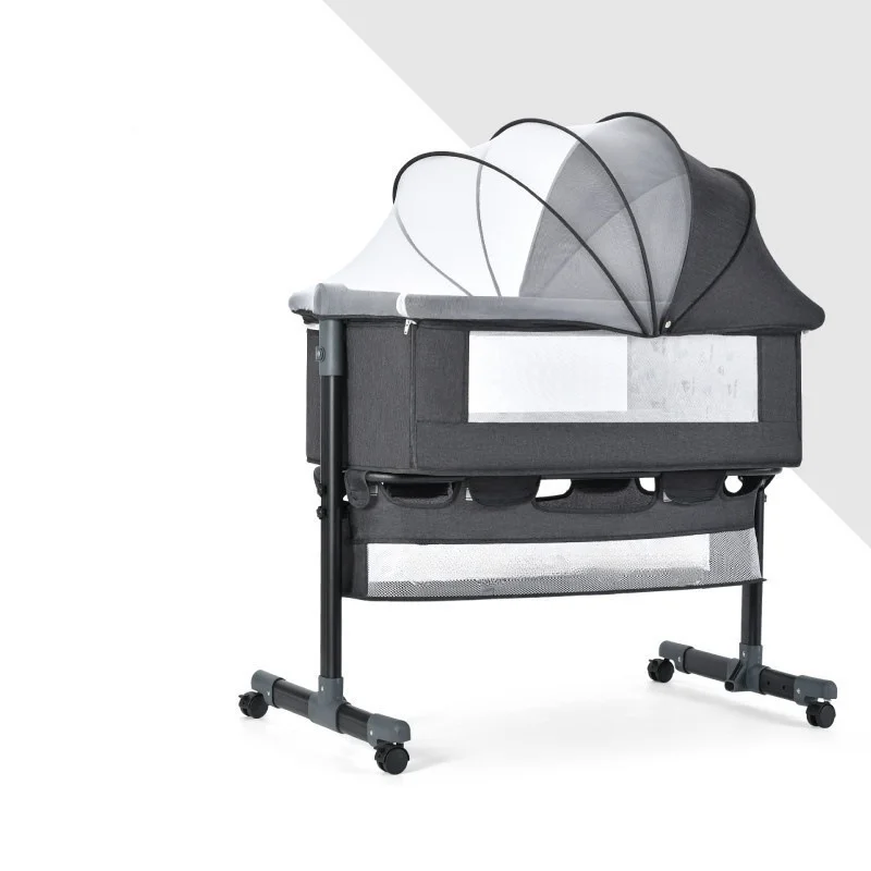 Berceau portable pour bébé avec moustiquaire sac de rangement lit à langer réglable poussette garçons et fille