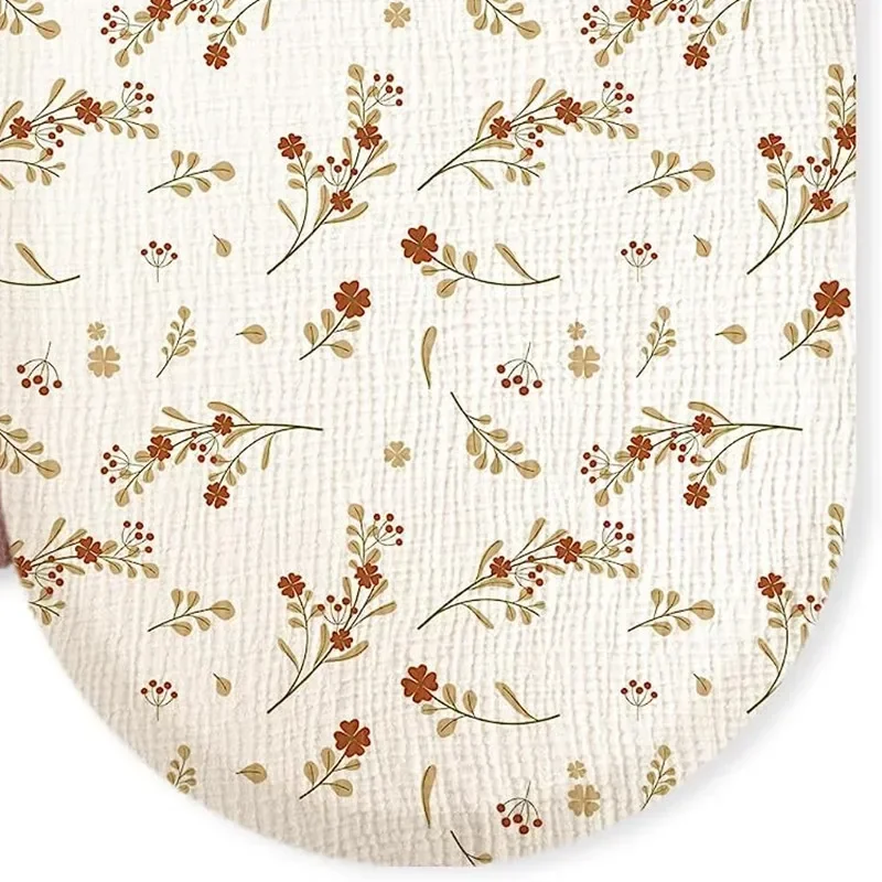 Draphousse pour berceau bébé housse matelas à langer imprimé floral 100% coton doux respirant design moderne n