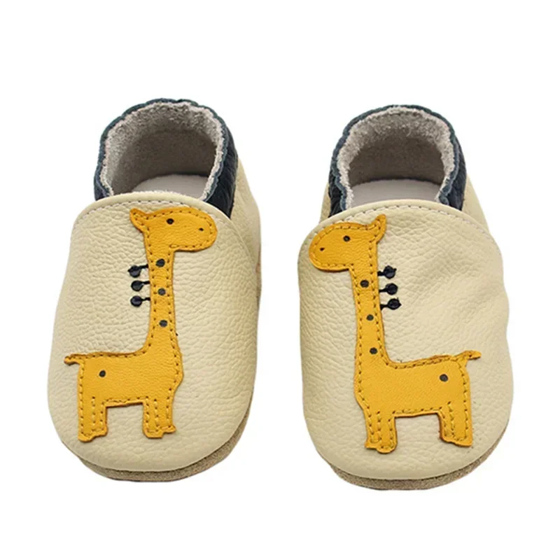 Chaussures bébé 024 mois mocassins souples antidérapants premiers pas style girafe intérieur unisexe confortab