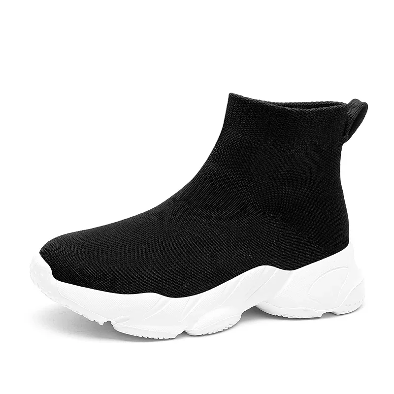Baskets montantes en tricot pour enfant fille chaussures sport