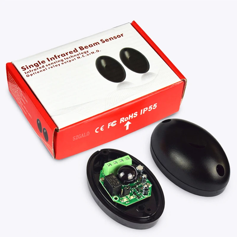 Capteur infrarouge SZGALO IP55 pour portes automatisées détection de