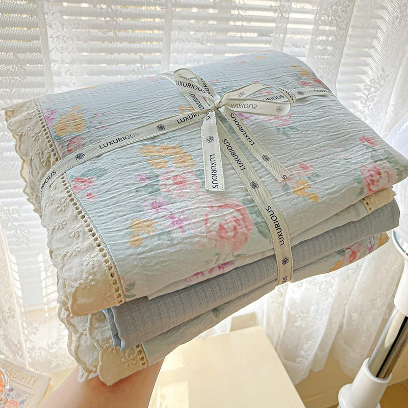 INS princesse ensemble de literie à volants dentelle housse de couette