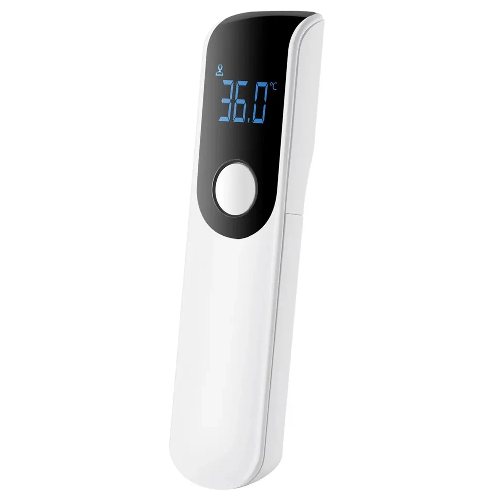 Thermomètre numérique sans contact bébé adulte mesure rapide fièvre front infrarouge compact design moderne qu