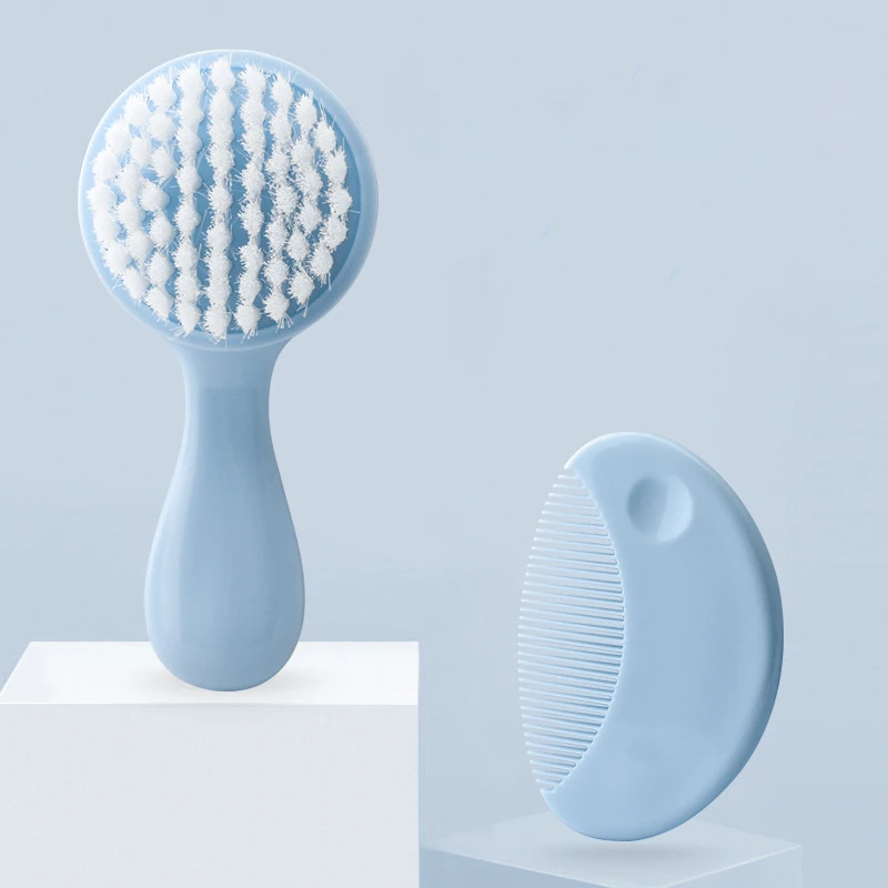 Brosse cheveux bébé 2 en 1 douce Brosse et Peigne Ensemble soins cheveux bébé 036 mois design écofriendly past