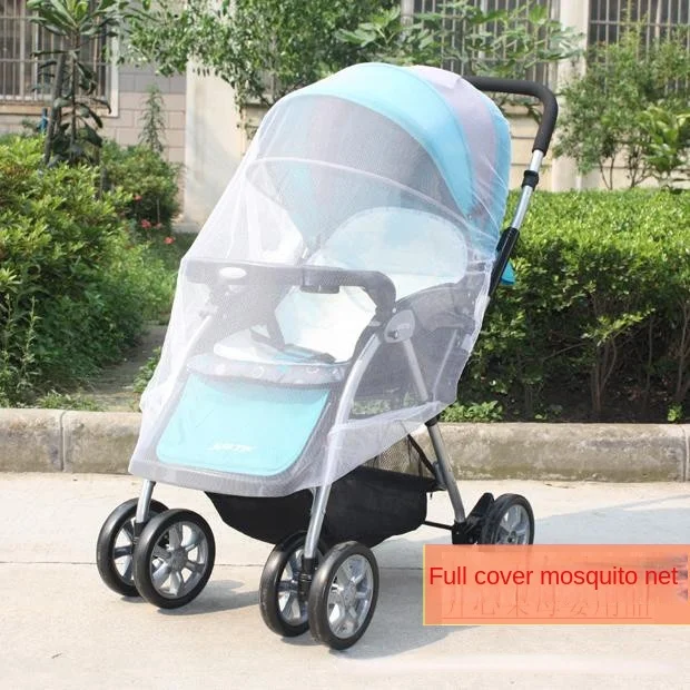 Grande Moustiquaire Universelle pour Poussette Bébé Couverture Antipoussière Protection AntiUV 100% Polyester 