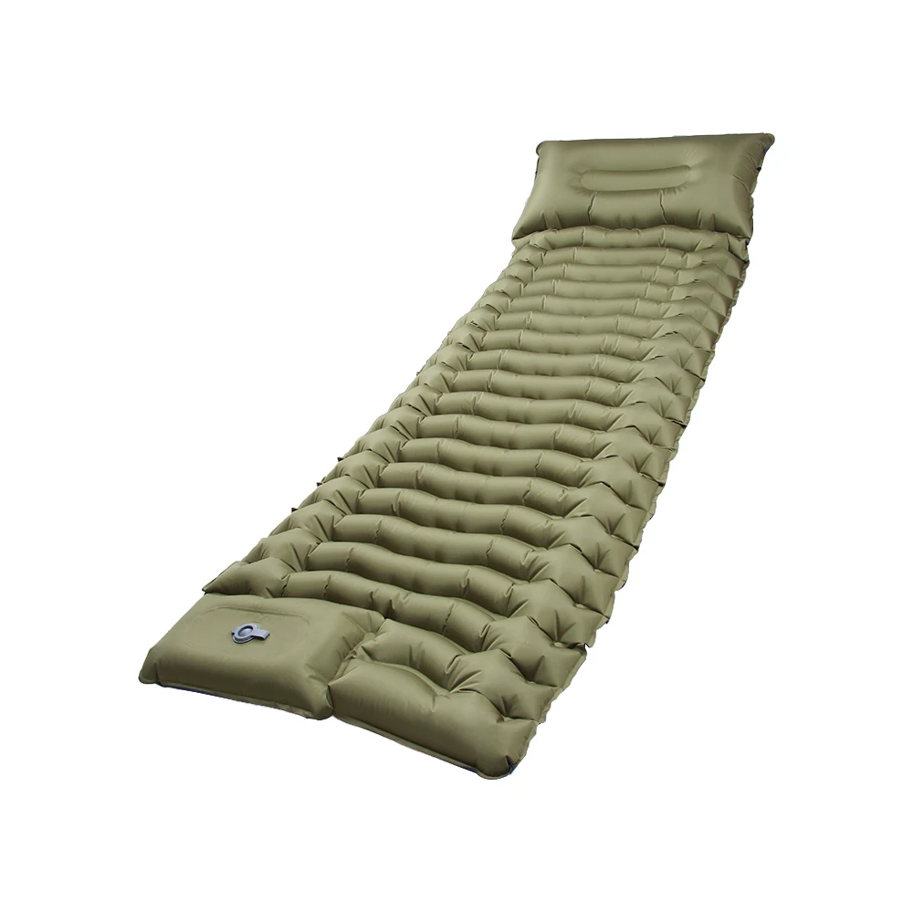 Matelas gonflable camping outdoor coussin de couchage imperméable tapis d'air portable valve intégrée design c