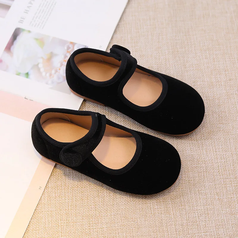 Chaussures bébé fille ballerines velours antiglisse noir 46 ans confort élégance quotidien occasion