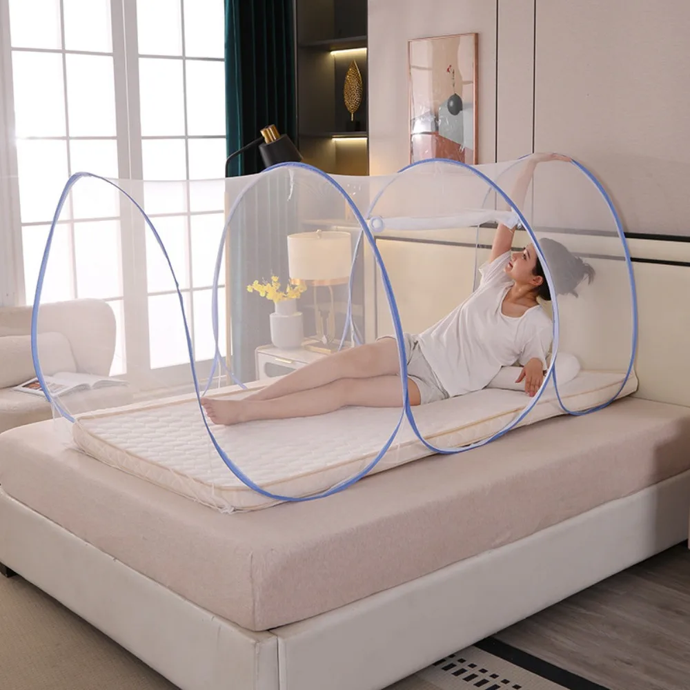 Moustiquaire portable antimoustiques pour lit protection voyage bébé tente蚊帳 transparente design moderne facil