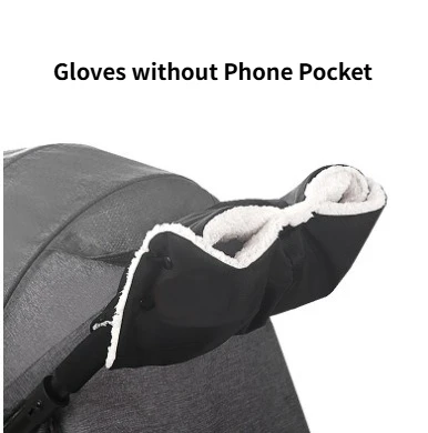Gants de poussette chauds d'hiver universels coupevent protègemains antigel bébé sécurité extérieur maman usag