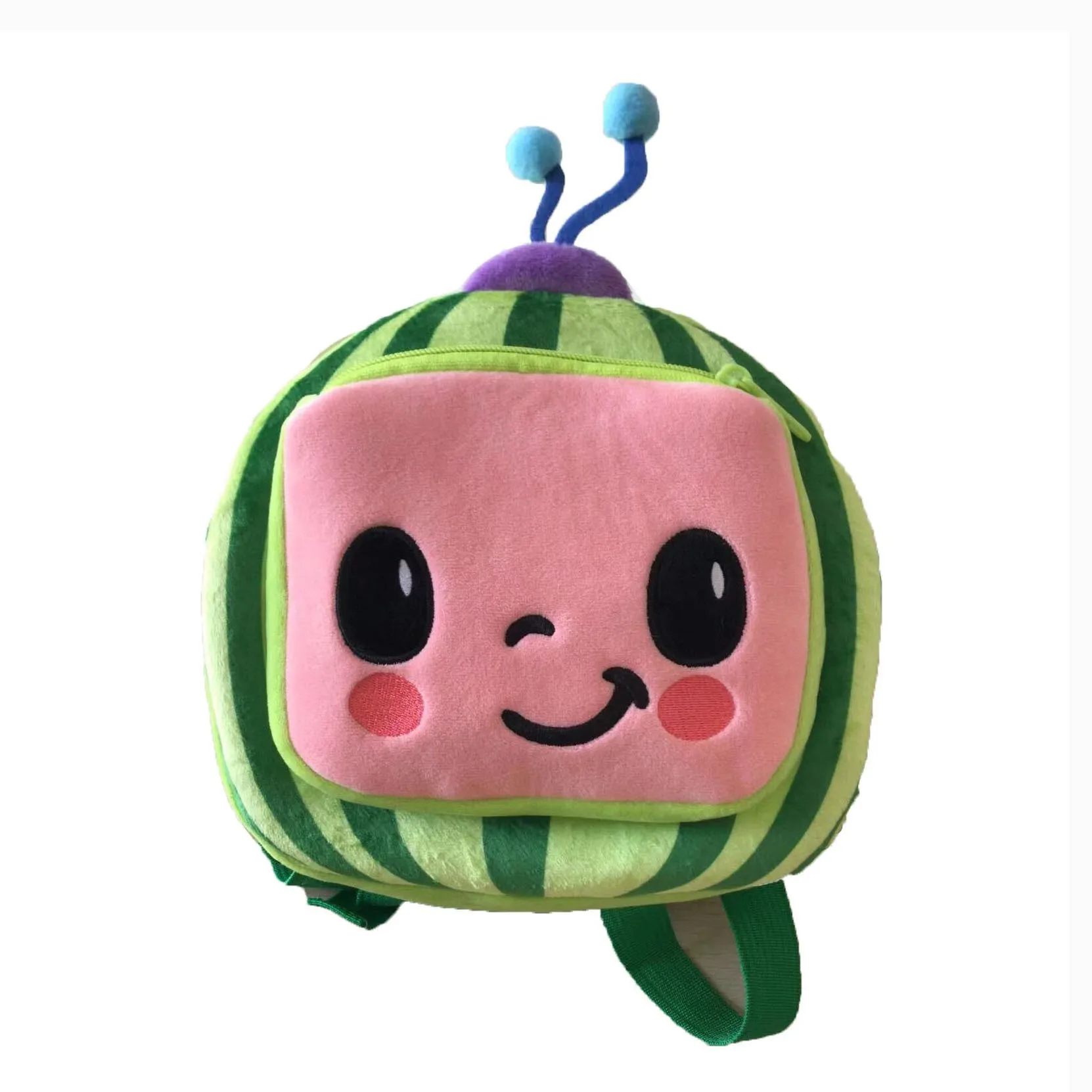 Sac à dos en peluche design pastèque pour enfants idéal loisirs école 312 ans style cartoon cadeau anniversair