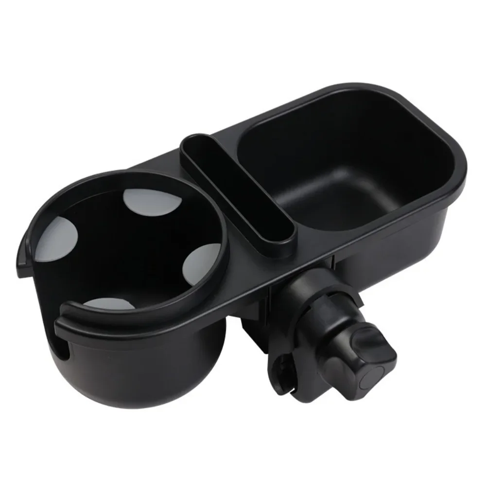 Support de boisson multifonctionnel pour poussette voiture et déplacement noir design moderne fixation facile 