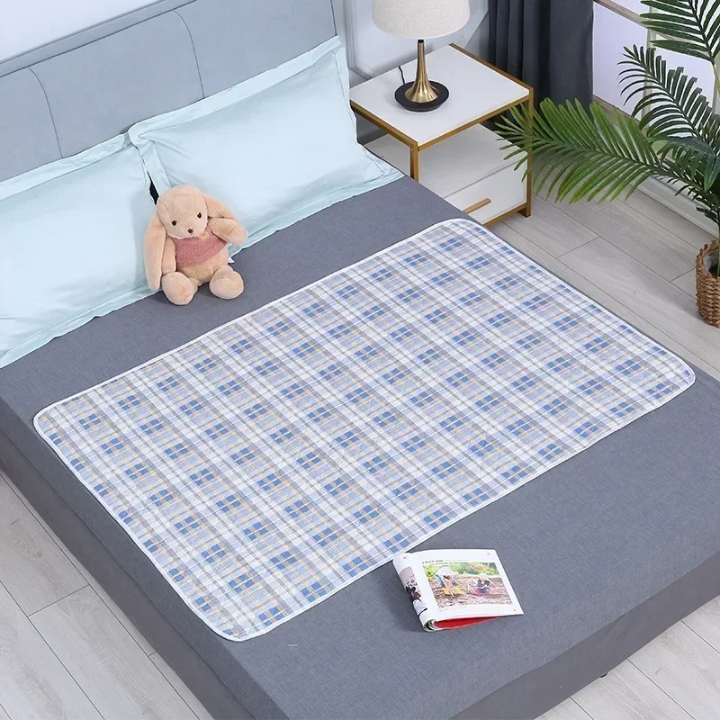 Matelas Respirant et Imperméable pour Bébé Polymères d'Urine Lavables Couverture de Lit Mignonne 50x70cm