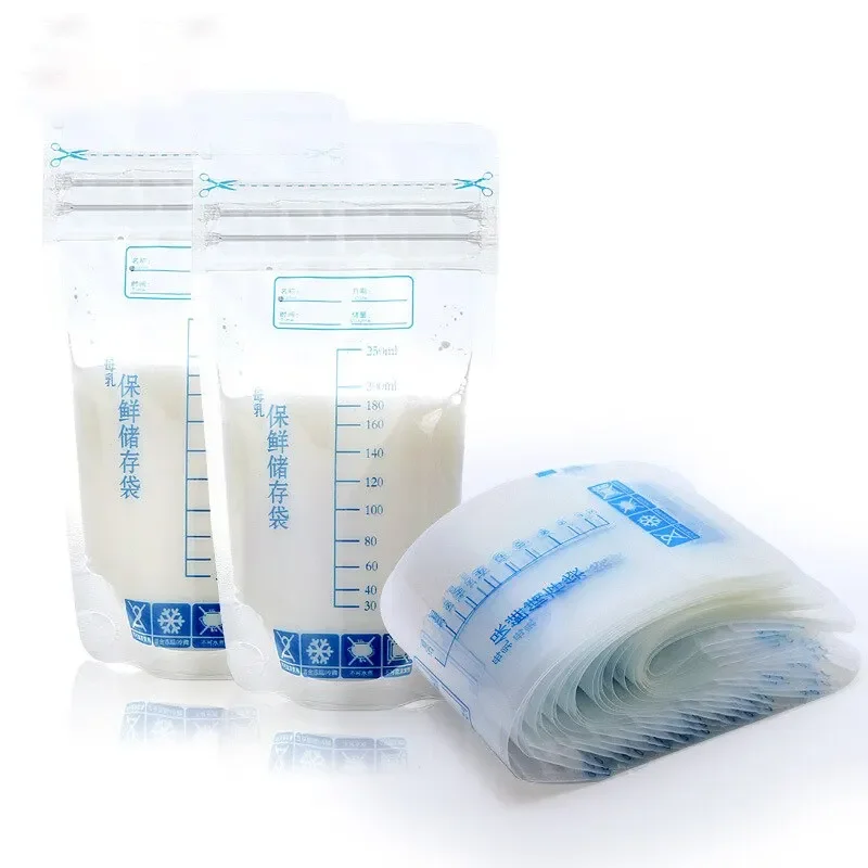 Sachets de congélation du lait maternel sans BPA 30 pièces stockage sûr et pratique pour bébé