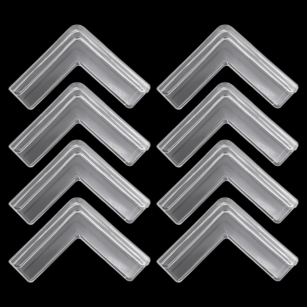 Supports d'angle en plastique transparent pour sécurité bébé anticollision bricolage étagères présentoirs desi